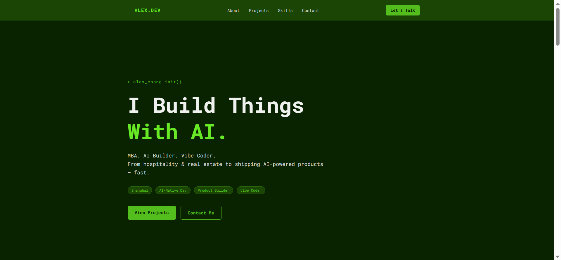 PORTFOLIO SITE screenshot